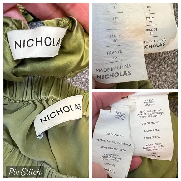 Nicholas Tracy silk crop top and shorts set - Picture 12 of 16